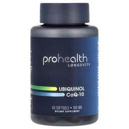 ProHealth Longevity, 유비퀴놀 CoQ-10, 100mg, 소프트젤 60정