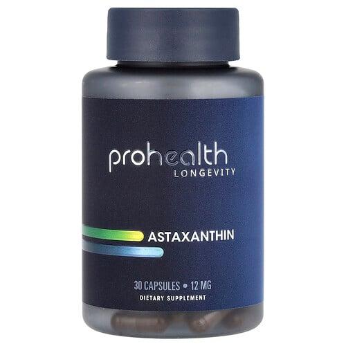 ProHealth Longevity, 아스타잔틴, 12mg, 캡슐 30정
