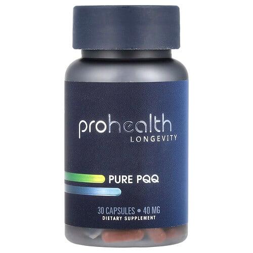 ProHealth Longevity, 퓨어 PQQ, 40mg, 캡슐 30정
