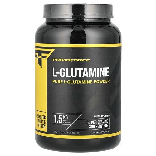 프리마 포스 Primaforce, L-글루타민, 무맛, 1,500g(3.3lb) 상품 이미지