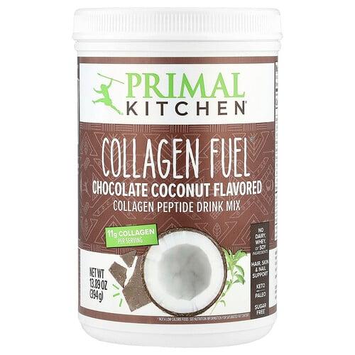 프리말 키친 Primal Kitchen, Collagen Fuel, 초콜릿 코코넛, 394g(13.89oz)