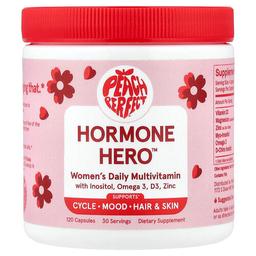 Peach Perfect, Hormone Hero™, 여성용 일일 종합비타민, 캡슐 120정