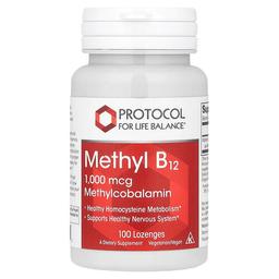 프로토콜 포 라이프 발란스 Protocol for Life Balance, 메틸 B12, 1,000mcg, 사탕 정제 100정