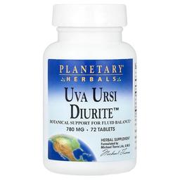 플랜터리 허벌 Planetary Herbals, Uvaursi Diurite™, 72정
