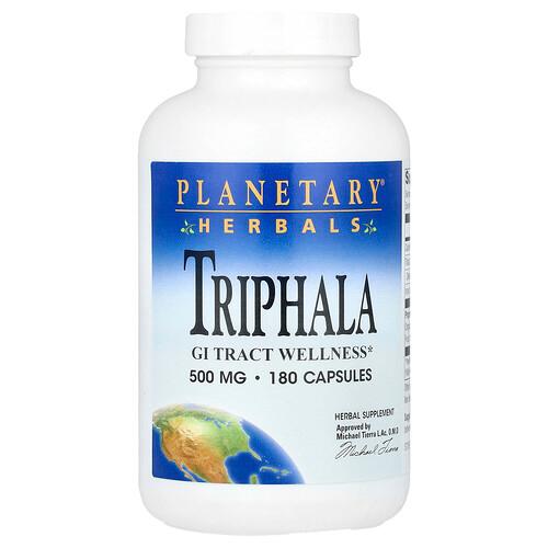 플랜터리 허벌 Planetary Herbals, 트리팔라, 캡슐 180정(캡슐 1정당 500mg)