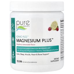 퓨어 에센스 Pure Essence, lonic-Fizz™, Magnesium Plus™, 라즈베리 레모네이드 맛, 342g(12.06oz)