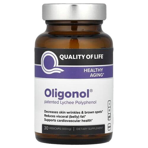 퀄리티 오브 라이프 Quality of Life, Oligonol, 100mg, 베지 캡슐 30정 상품 이미지