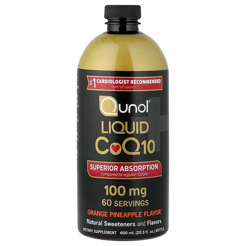퀴놀 Qunol, 액상 CoQ10, 오렌지 파인애플, 600ml(20.3fl oz)