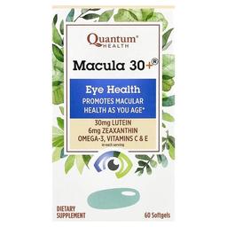 팬텀 핼스 Quantum Health, Macula 30+®, 눈 건강, 소프트젤 60정