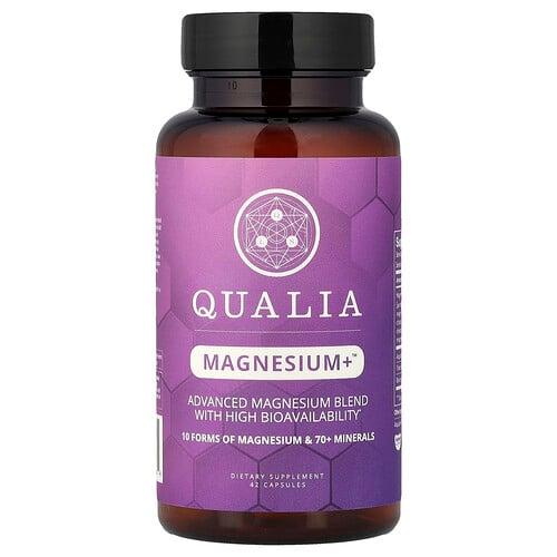 퀄리아 Qualia, Magnesium+™, 캡슐 42정