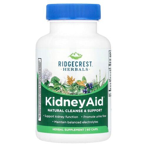 릿지 크러스트 허벌 RidgeCrest Herbals, KidneyAid™, 캡슐 60정