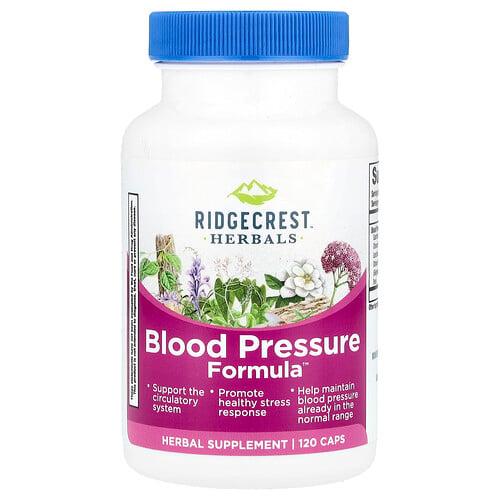 릿지 크러스트 허벌 RidgeCrest Herbals, Blood Pressure Formula™, 캡슐 120정