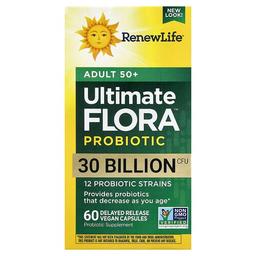 리뉴 라이프 Renew Life, Ultimate Flora™ 프로바이오틱, 50세 이상 성인용, 베지 캡슐 60정