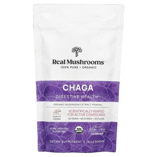 Real Mushrooms, 차가버섯, 유기농 버섯 추출물 분말, 150g(5.29oz)