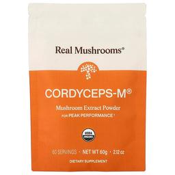 Real Mushrooms, Cordyceps-M®, 버섯 추출물 분말, 60g(2.12oz)