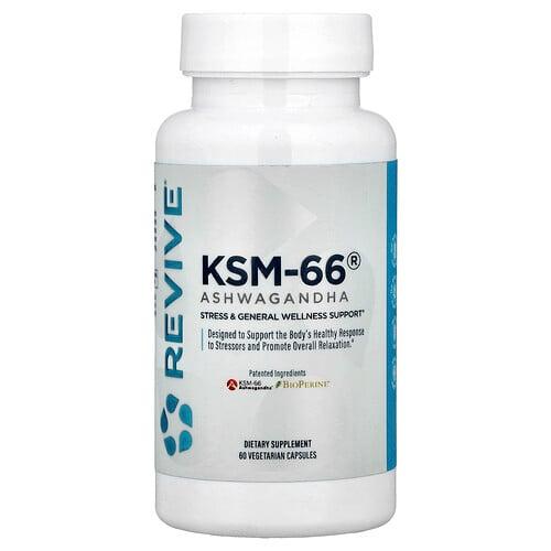리바이브 Revive, KSM-66® 아슈와간다, 베지 캡슐 60정