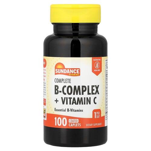 선댄스 비타민 Sundance Vitamins, 컴플리트 B-복합체 + 비타민C, 코팅 정제 100정