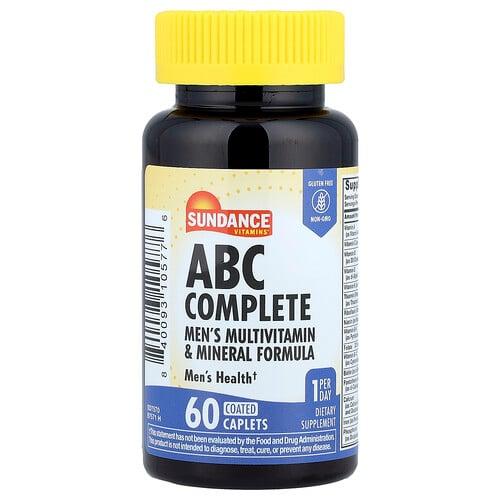 선댄스 비타민 Sundance Vitamins, ABC Complete, 남성용 종합비타민 및 미네랄 포뮬라, 코팅 정제 60정