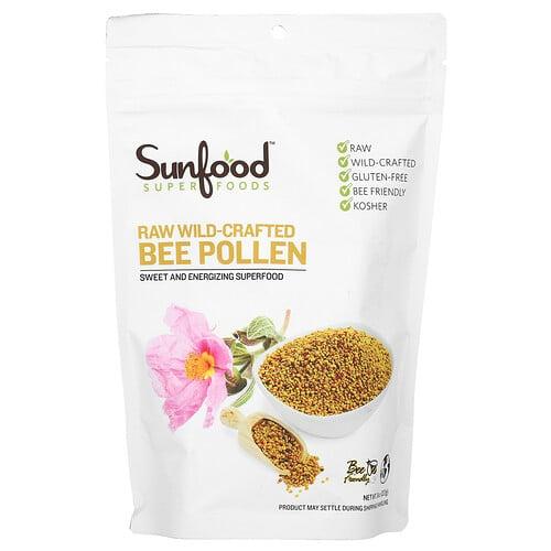선푸드 Sunfood, 무가공 야생수확 벌 꽃가루, 227g(8oz)