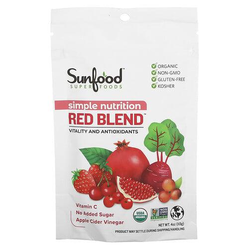 선푸드 Sunfood, Simple Nutrition, 적색 혼합물, 113g(4oz)