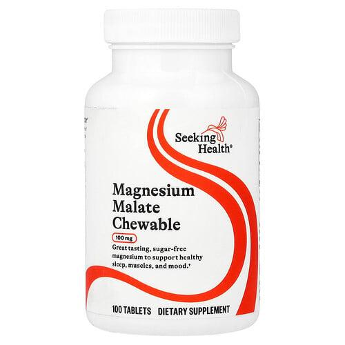 Seeking Health, 마그네슘 말레이트 츄어블, 100mg, 100정 상품 이미지