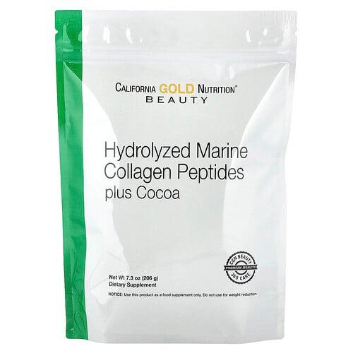 캘리포니아 골드 뉴트리션 California Gold Nutrition, 가수분해 해양 콜라겐 펩타이드, 코코아 함유, 206g(7.3oz) 상품 이미지