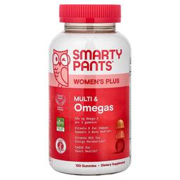 스마티팬츠 SmartyPants, 여성용 플러스, 멀티 및 오메가 구미젤리, 딸기, 오렌지, 레몬 크림, 구미젤리 120개