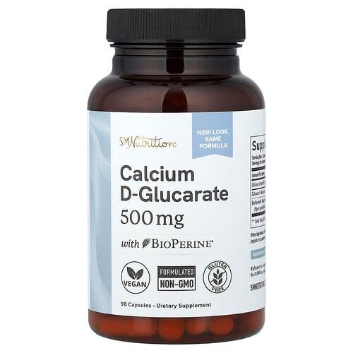 SMNutrition, 칼슘 d-글루카레이트 + BioPerine®, 캡슐 90정