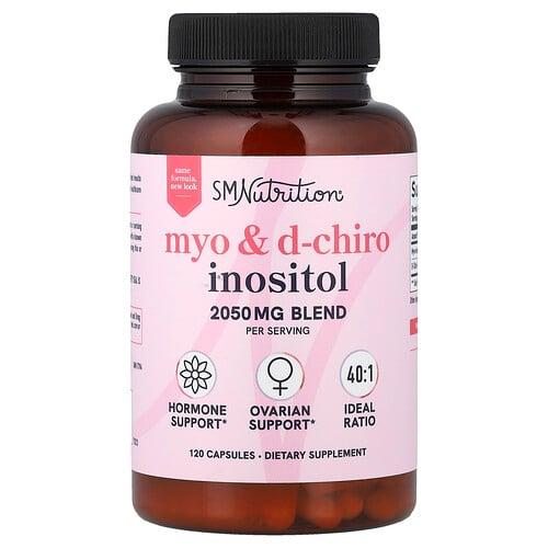 SMNutrition, 미오 및 D-카이로-이노시톨, 캡슐 120정