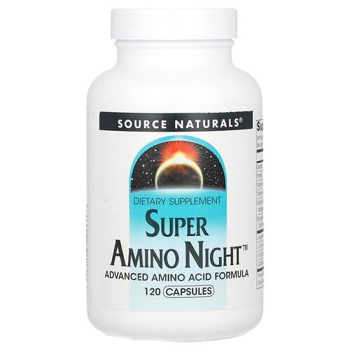 소스 네츄럴 Source Naturals, Super Amino Night, 캡슐 120정 상품 이미지