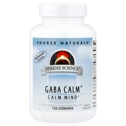 소스 네츄럴 Source Naturals, Serene Science®, GABA Calm®, 페퍼민트, 사탕 정제 120정