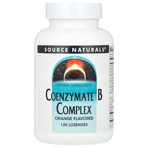 소스 네츄럴 Source Naturals, Coenzymated™ B 복합체, 오렌지, 사탕 정제 120정