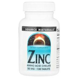 소스 네츄럴 Source Naturals, 아연, 50mg, 100정