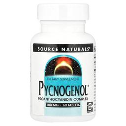 소스 네츄럴 Source Naturals, Pycnogenol®, 100mg, 60정