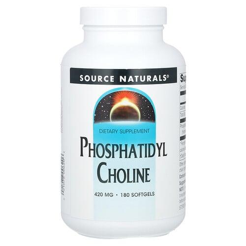 소스 네츄럴 Source Naturals, 포스파티딜콜린, 420mg, 소프트젤 180정