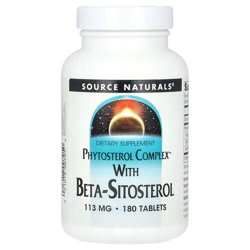 소스 네츄럴 Source Naturals, 베타-시토스테롤 함유 Phytsterol Complex™, 180정(1정당 113mg)
