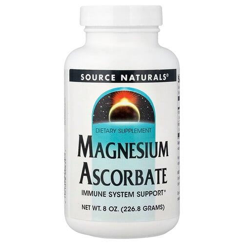 소스 네츄럴 Source Naturals, 마그네슘 아스코베이트, 226.8g(8oz)