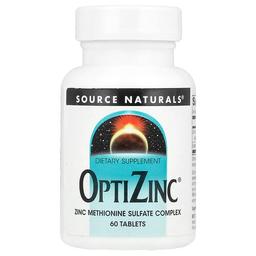 소스 네츄럴 Source Naturals, OptiZinc®, 60정