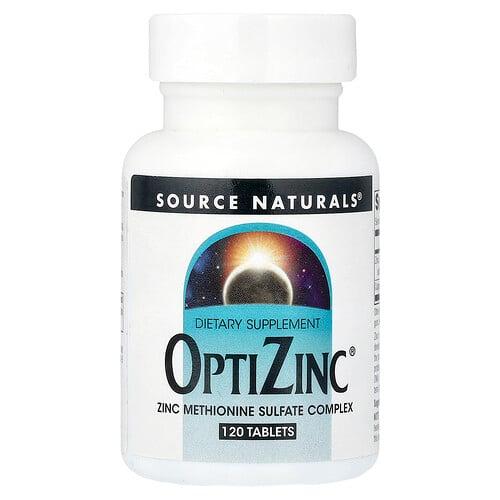 소스 네츄럴 Source Naturals, OptiZinc, 120정