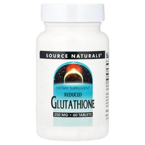 소스 네츄럴 Source Naturals, 환원형 글루타치온, 60정