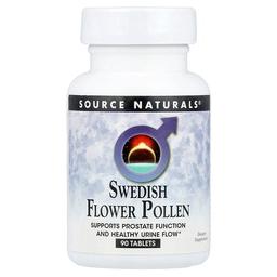소스 네츄럴 Source Naturals, 스웨덴 꽃 폴렌, 90 정