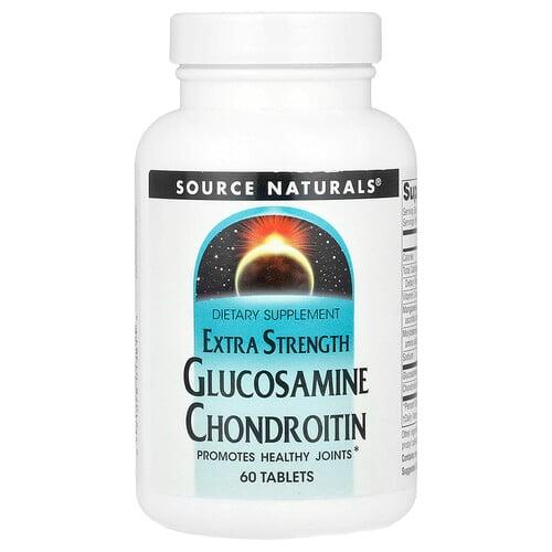 소스 네츄럴 Source Naturals, 글루코사민 콘드로이틴, 60정