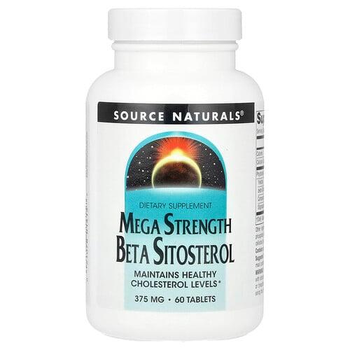 소스 네츄럴 Source Naturals, 메가 강도 베타시토스테롤, 60정