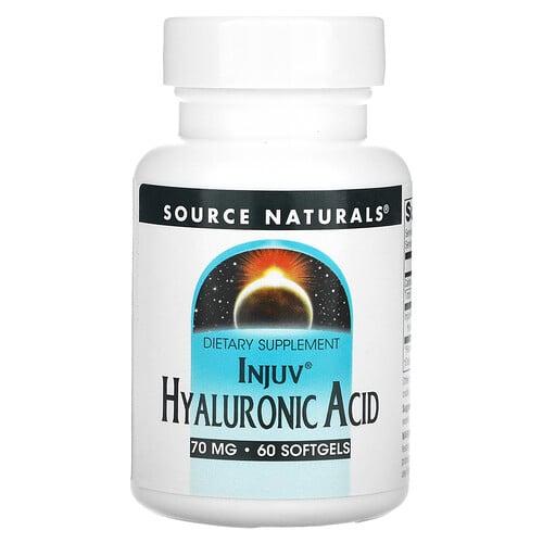 소스 네츄럴 Source Naturals, Injuv 히알루론산, 소프트젤 60정