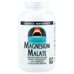 소스 네츄럴 Source Naturals, 마그네슘 말레이트, 캡슐 200정