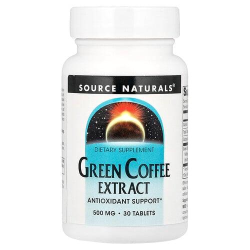 소스 네츄럴 Source Naturals, 녹색 커피 추출물, 30정(1정당 500mg)