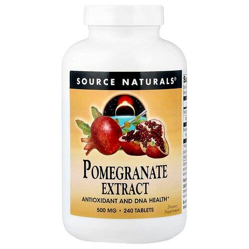 소스 네츄럴 Source Naturals, 석류 추출물, 500mg, 240정
