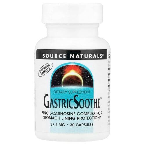 소스 네츄럴 Source Naturals, GastricSoothe, 37.5mg, 캡슐 30정