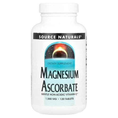 소스 네츄럴 Source Naturals, 마그네슘 아스코베이트, 1,000mg, 120정 상품 이미지
