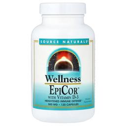 소스 네츄럴 Source Naturals, EpiCor®, 비타민D-3 함유, 500mg, 캡슐 120정